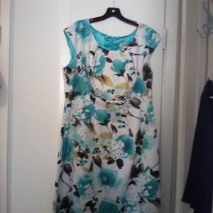 Dressbarn multi-floral dress size 14